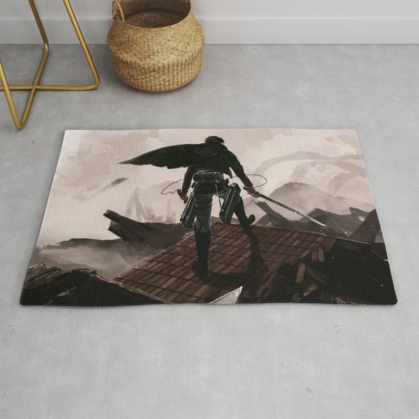 LEVI ACKERMAN ANIME RUGS – CUSTOM SIZE AND PRINTING