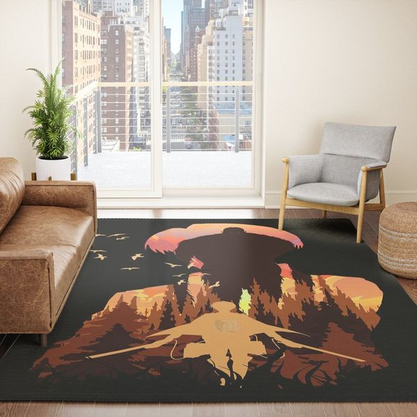 LEVI ATTACK ON TITAN RUGS – CUSTOM SIZE AND PRINTING