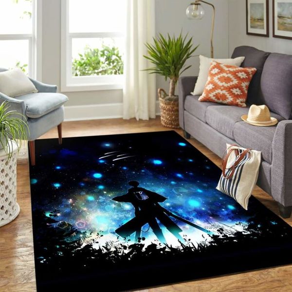 LEVI ATTACK ON TITAN RUGS – CUSTOM SIZE AND PRINTING