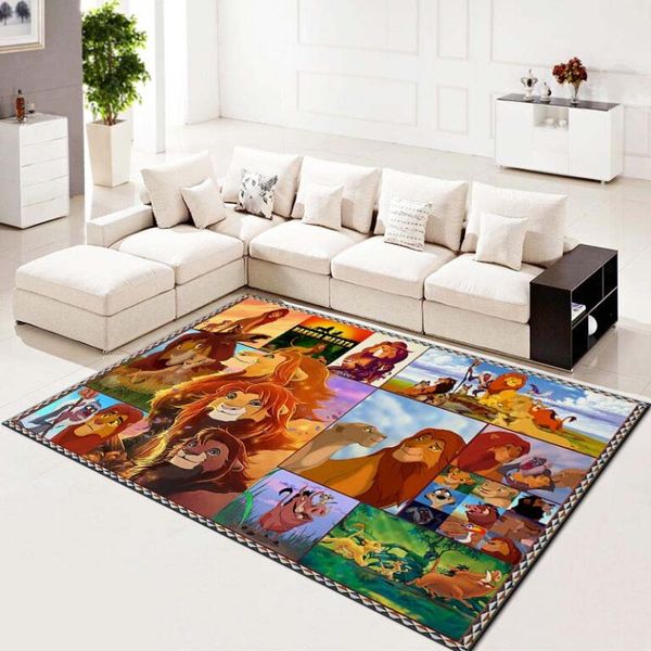 LION KING HAKUNA MATATA LIVING ROOM CARPET KITCHEN AREA RUGS – CUSTOM SIZE AND PRIN