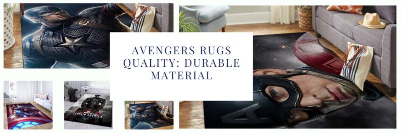 Avengers Rugs Quality: Durable Material