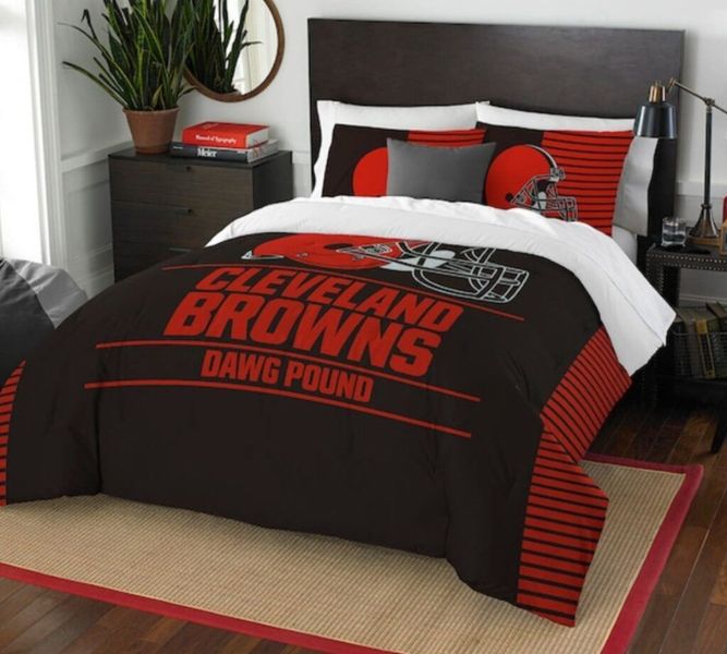 Brown Cleveland Browns Sofa Protector