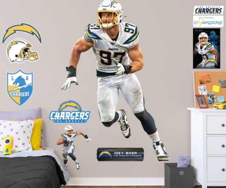 Los Angeles Chargers custom wall mural 
