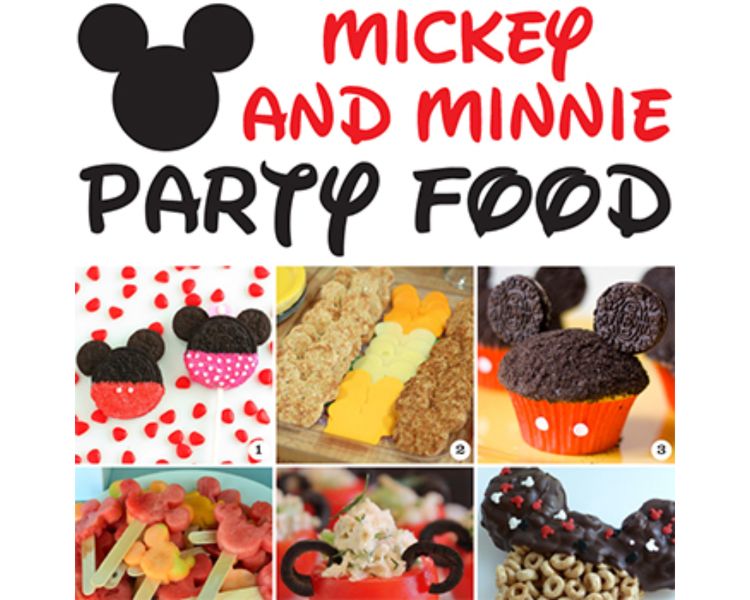 Mickey and Minnie Mouse Party Food