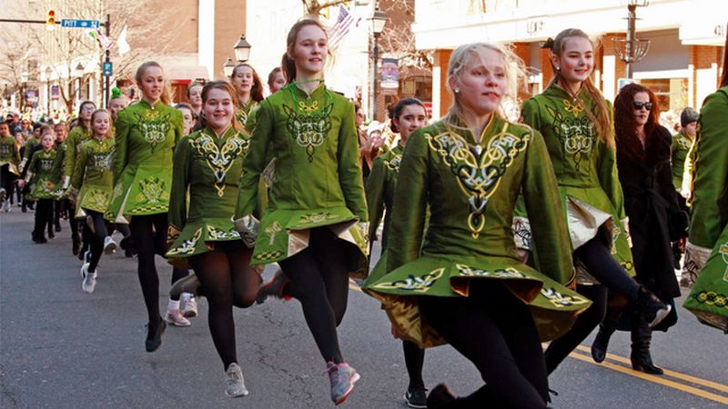 Celebrate with a traditional Irish dance