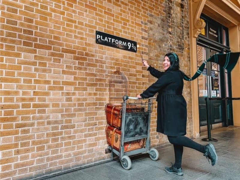 Platform 9 ¾ at London's Kings Cross station