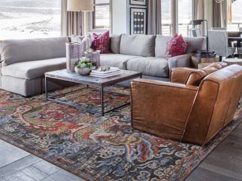 Decide what type of rug you want - Choose A Rug Color For Living Room