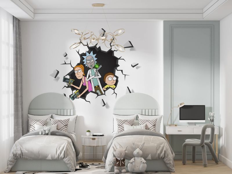Rick and Morty Wall Stickers - Rick And Morty Decoration Ideas