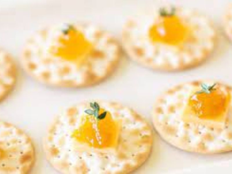 Charmander Cheese and Crackers - Pokemon Birthday Party Ideas