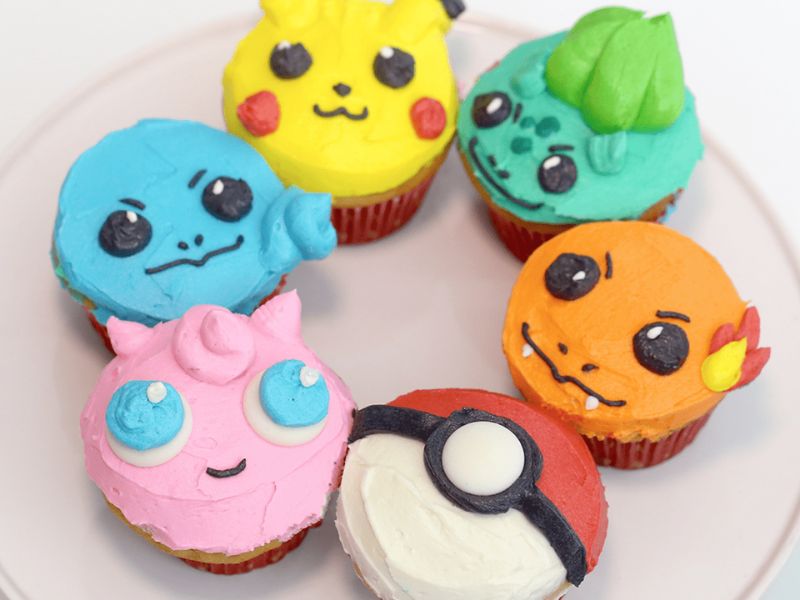 Charmander Cupcakes - Pokemon Cake Ideas