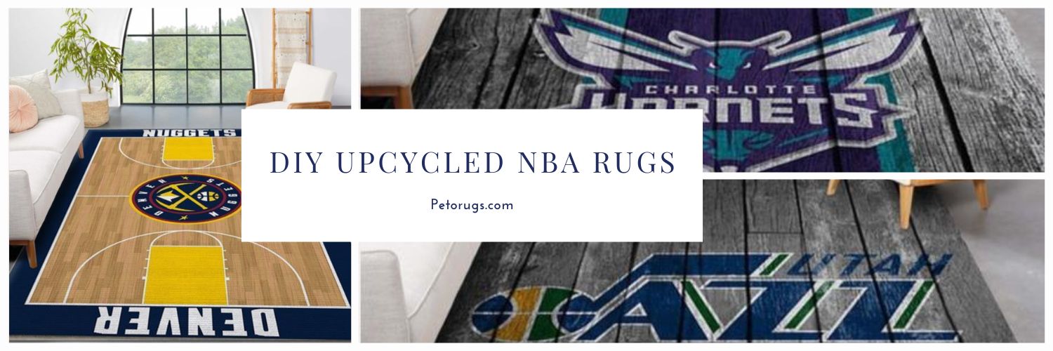 DIY Upcycled NBA Rugs