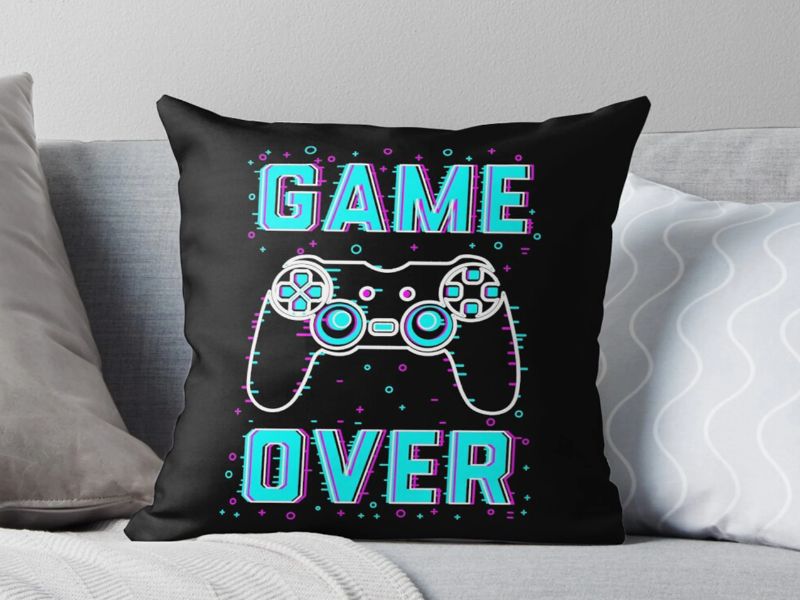 Gamer-Themed Pillows - Gaming Decoration Ideas