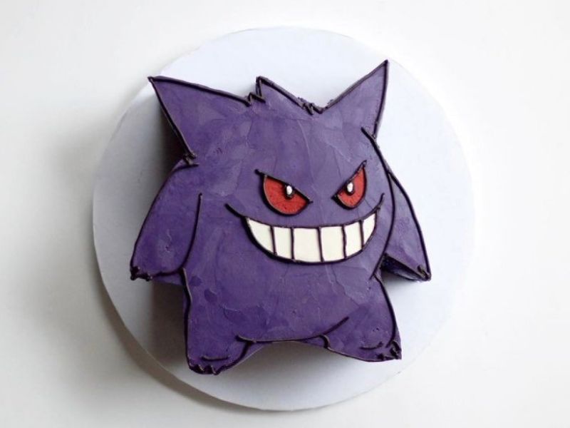 Gengar Cake - Pokemon Cake Ideas