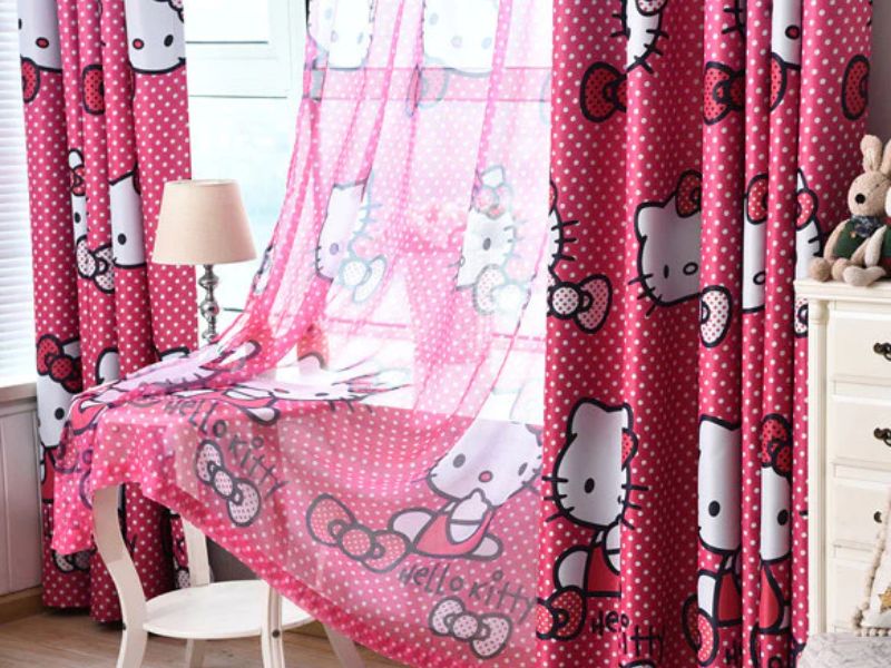 Hello Kitty Curtains - Hello Kitty Decorations For Bedroom