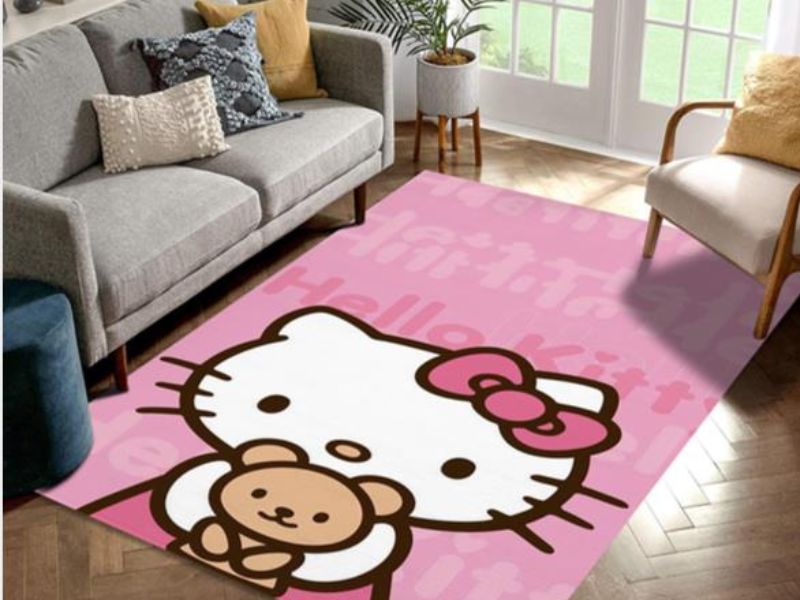 Hello Kitty Rug - Hello Kitty Decorations For Bedroom
