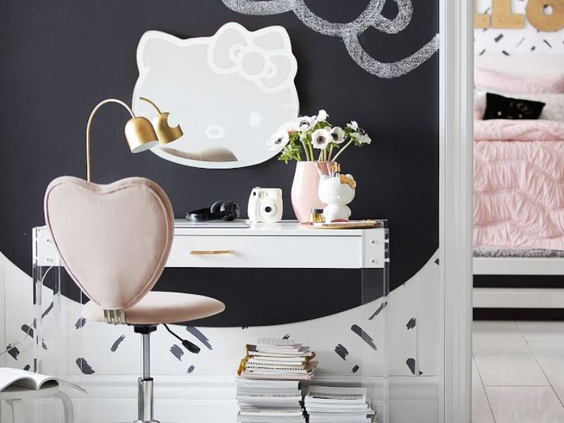 Hello Kitty Wall Mirror - Hello Kitty Decorations For Bedroom