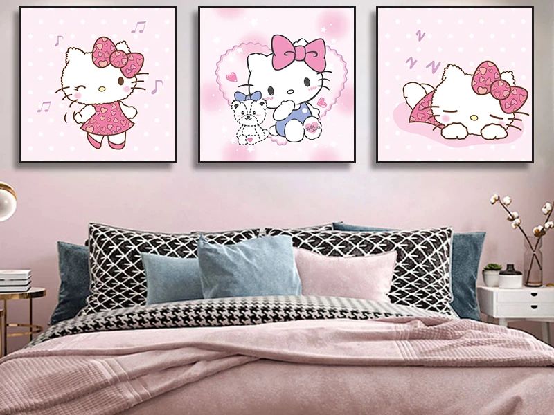 Hello Kitty framed art - Hello Kitty Decorations For Bedroom