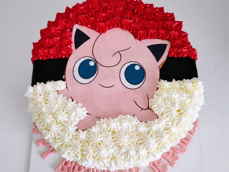 Jigglypuff Cake - Pokemon Cake Ideas