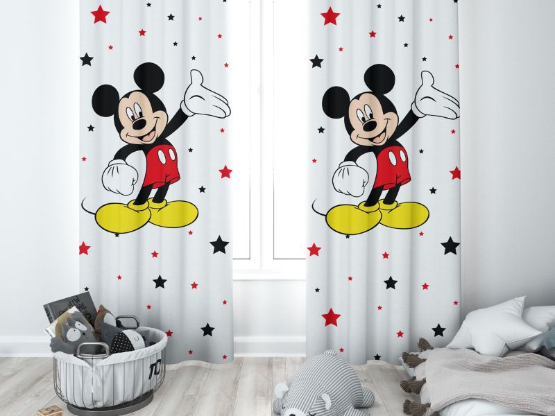 Mickey Mouse Curtains - Mickey Mouse Decoration Ideas For Room