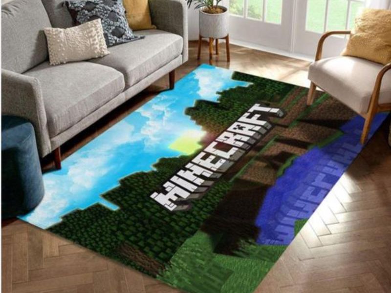 Minecraft Area Rug - Minecraft Decoration Ideas For Bedroom