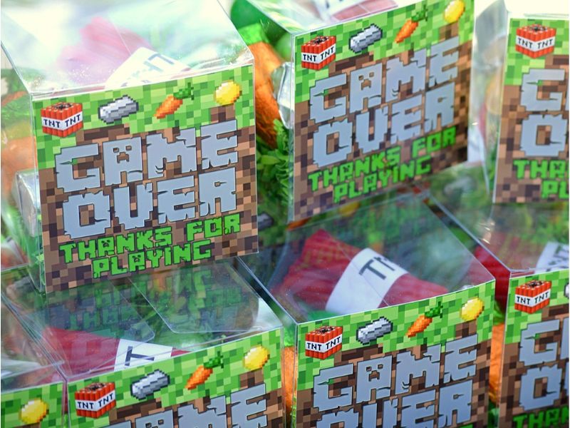 Minecraft Candy Party Favors - Minecraft Birthday Party Ideas