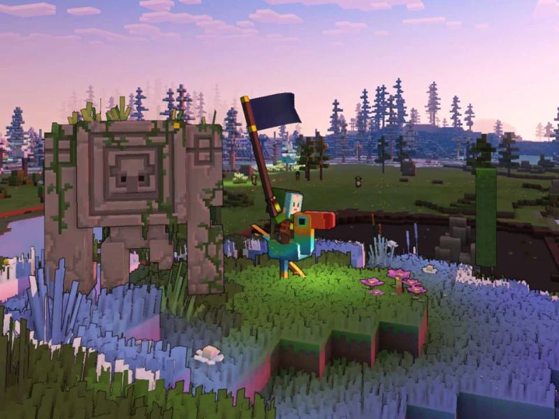 Minecraft Legends Review - A powerful punch is delivered by The First of Stone in Minecraft Legends. One of the specialized units, it facilitates the campaign