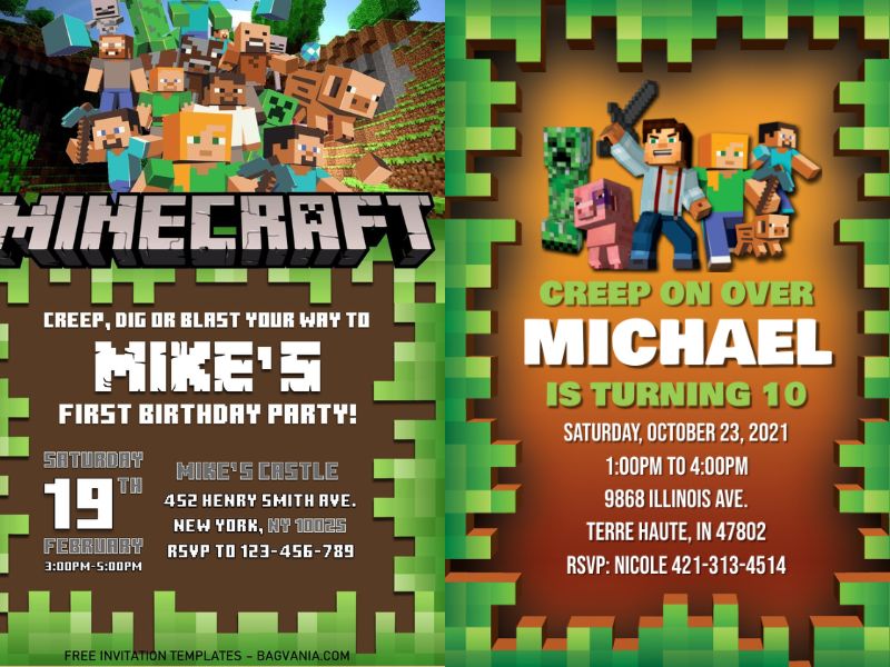 12+ Minecraft Birthday Party Ideas For Game Lovers - Peto Rugs