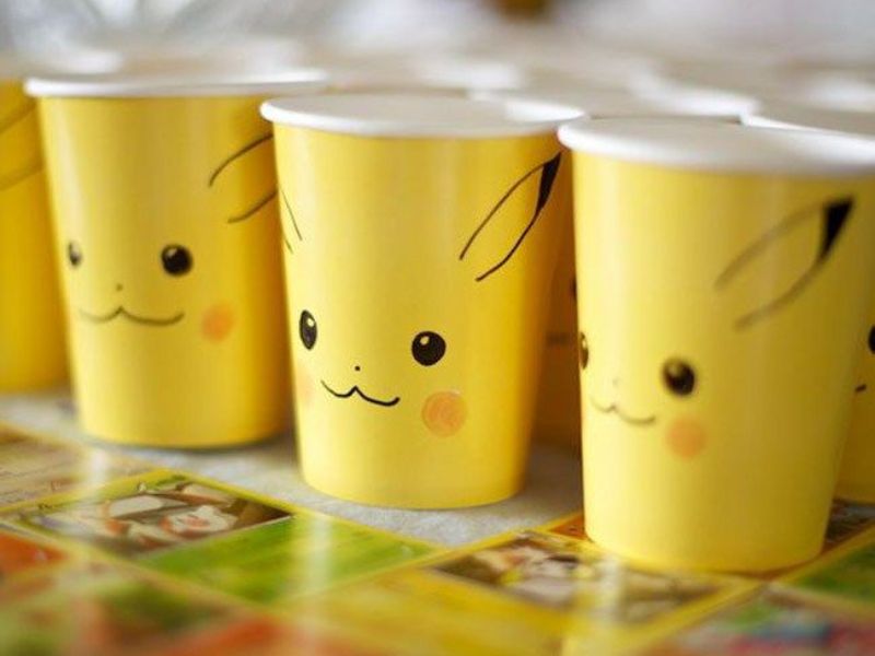 Pikachu Cups - Pokemon Birthday Party Ideas