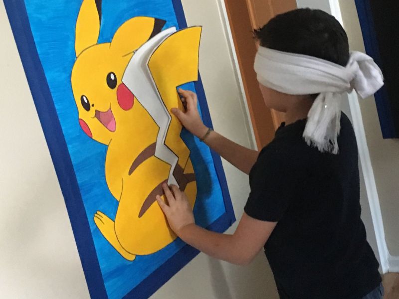 Pin the Tail on Pikachu - Pokemon Birthday Party Ideas
