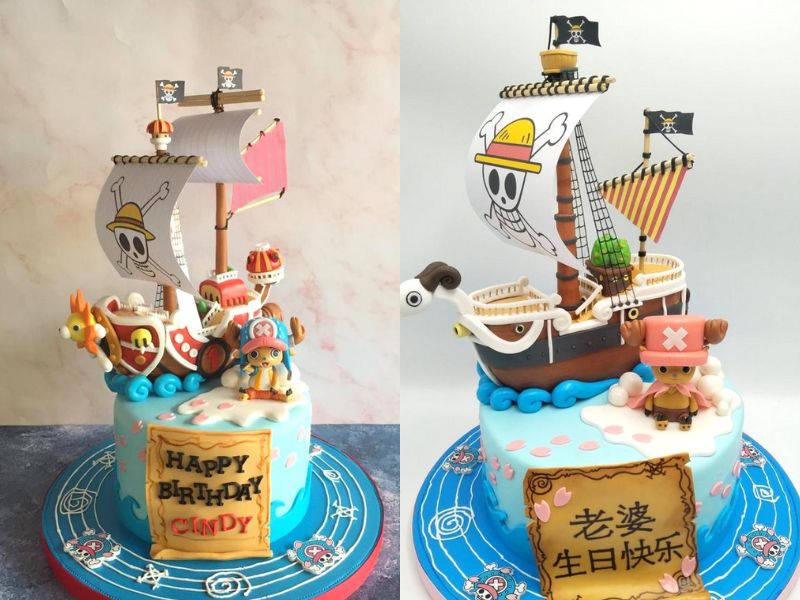 Pirate Ship Cake - One Piece Birthday Party Ideas