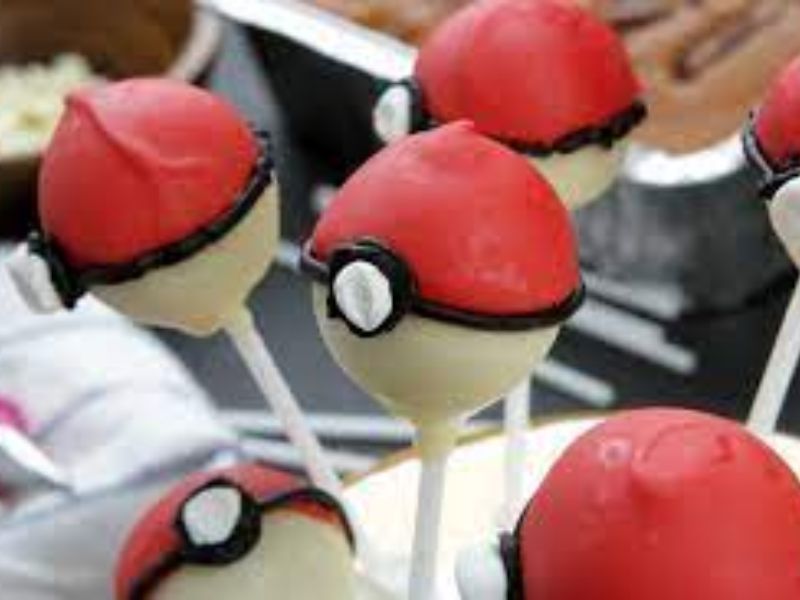 Pokeball Cake Pops - Pokemon Birthday Party Ideas