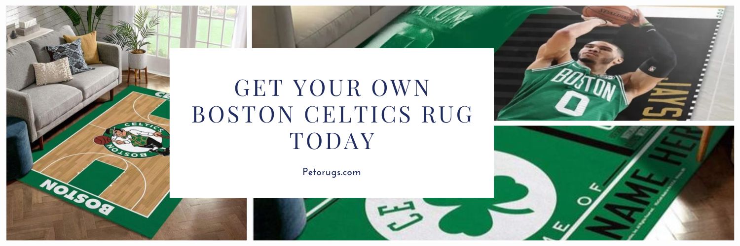 Score Big with the Ultimate Fan Accessory Get Your Own Boston Celtics Rug Today