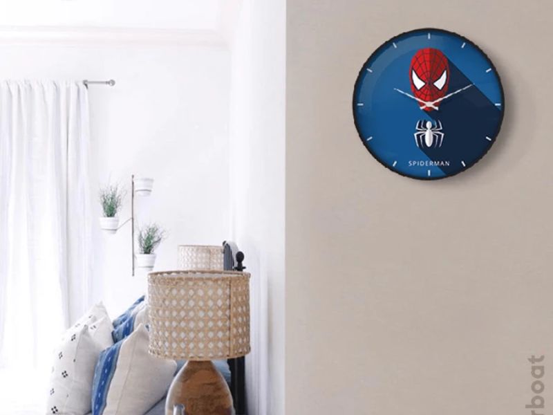 Spider-Man Clock - Spider-Man Bedroom Decor Ideas