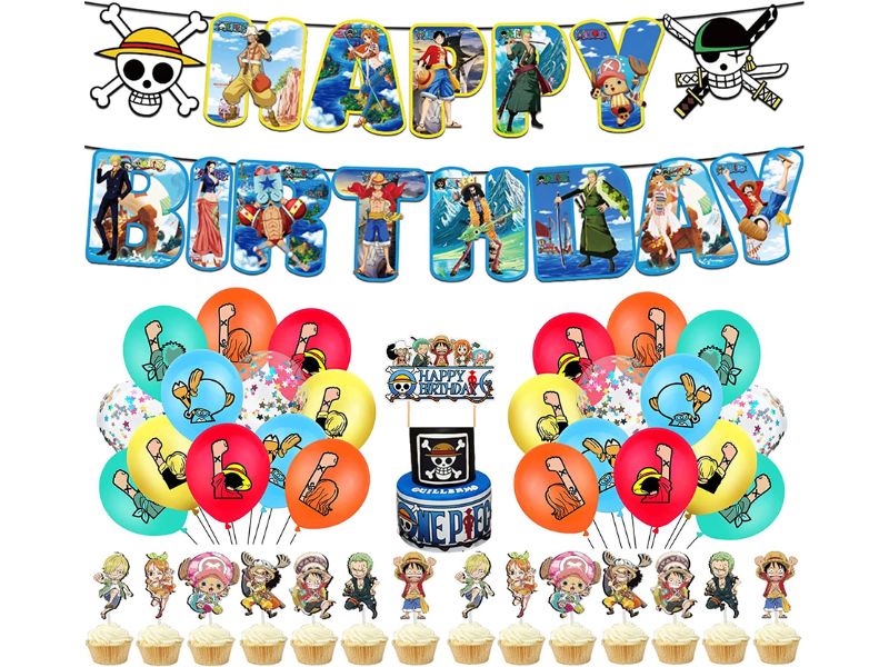 Straw Hat Crew Balloons - One Piece Birthday Party Ideas