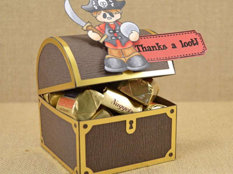 Treasure Chest Party Favors - One Piece Birthday Party Ideas