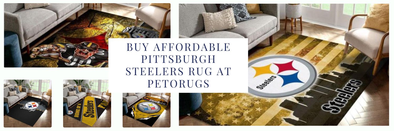 buy affordable pittsburgh steelers rug at petorugs