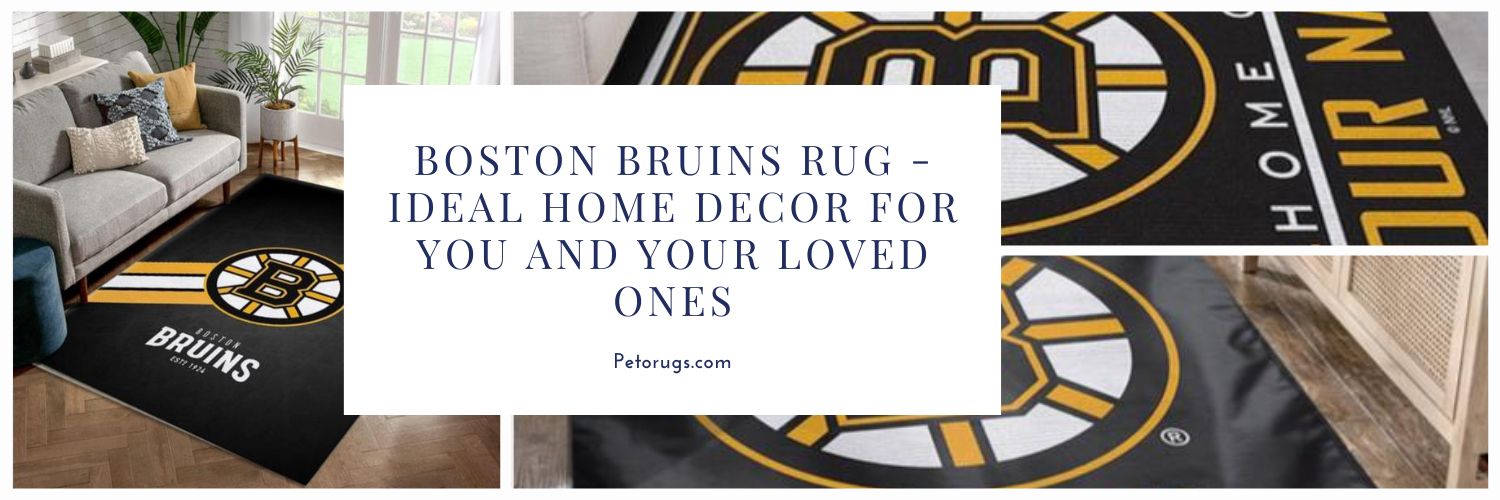 Boston Bruins Rug - Ideal home decor for you and your loved ones