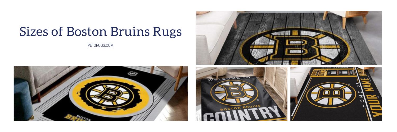 Sizes of Boston Bruins Rugs
