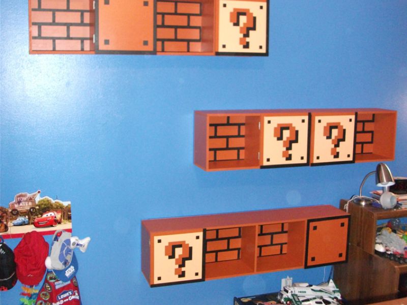 Super Mario Shelves - Super Mario Decorations For Room