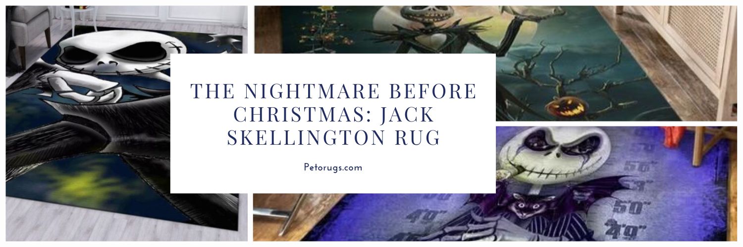 The Nightmare Before Christmas Jack Skellington Rug