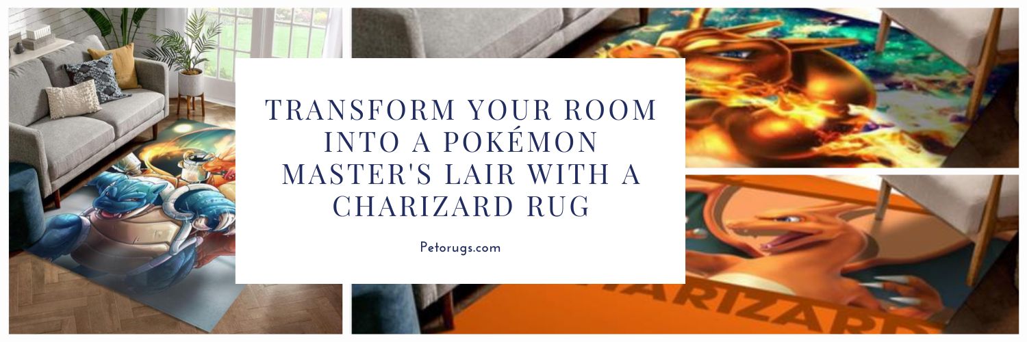 Transform Your Room Into A Pokémon Master's Lair with a Charizard Rug