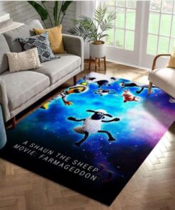 A Shaun The Sheep Movie Area Rug Art Painting Movie Rug - Us Gift Decor