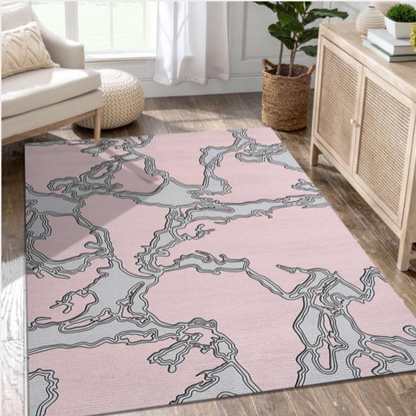 Abstract World Map Area Rug Living Room And Bedroom Rug Home Us Decor