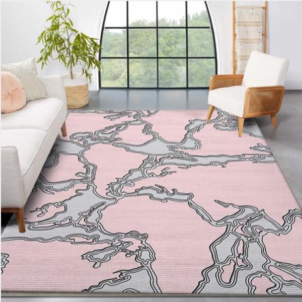 Abstract World Map Area Rug Living Room And Bedroom Rug Home Us Decor