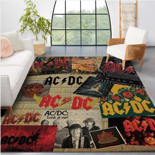 Ac Dc Love This Band Area Rug For Christmas Bedroom Rug Home Decor Floor Decor
