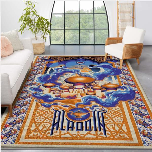Aladdin Disney Movies Area Rug - Living Room Carpet Floor Decor