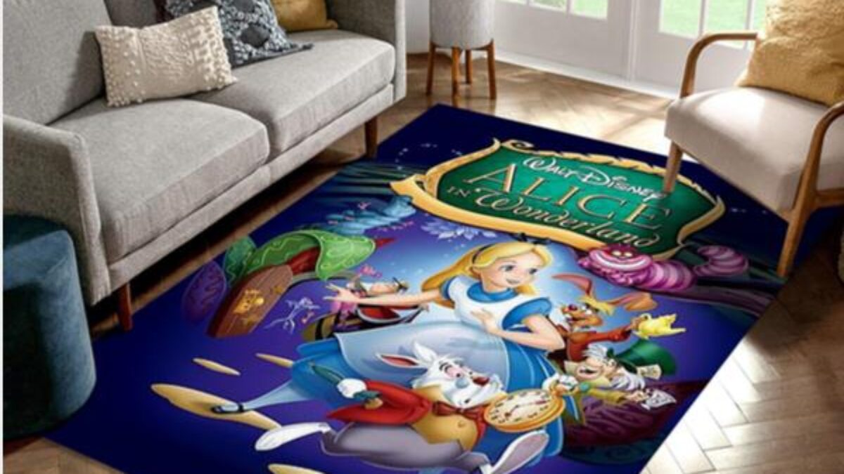 DISNEY Alice in Wonderland Kitchen Room Mat Door Rug Carpet Indoor Japan  E7352