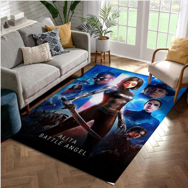 Alita Battle Angel Rug Art Painting Movie Rugs Home US Decor