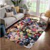 All Characters Anime Manga Crossover Rug Living Room Rug Home Us Decor