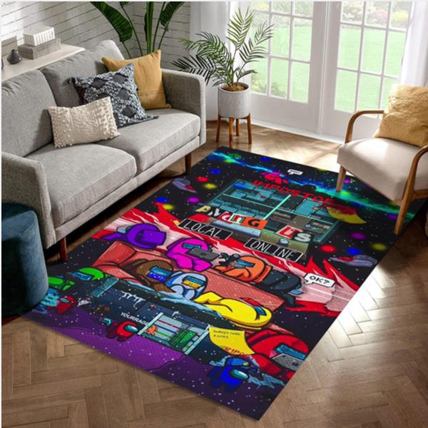 Among Us Characters Area Rug Floor Decor The US Decor